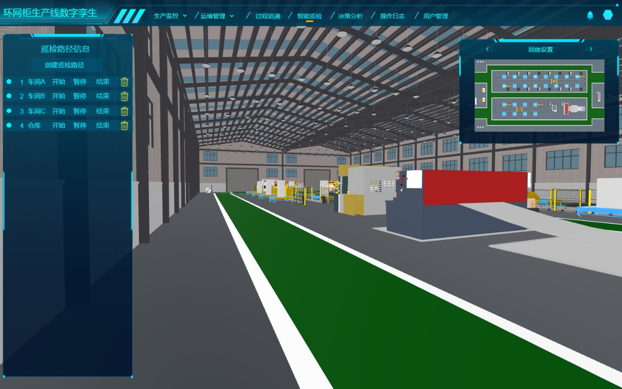 數字孿生工廠、環網柜生產線數字孿生